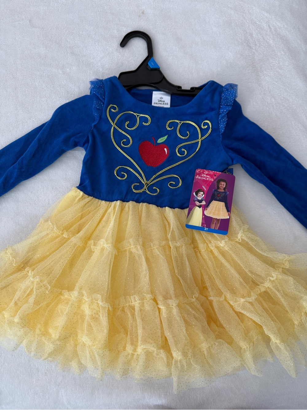 Disney Princess Snow White long-sleeve tutu dress Size 2T NEW